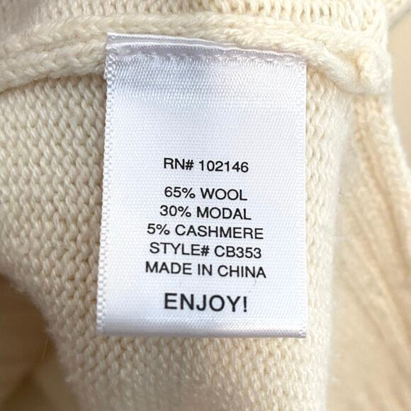 Michael Stars cream turtleneck sweater size XS - Picture 4 of 5